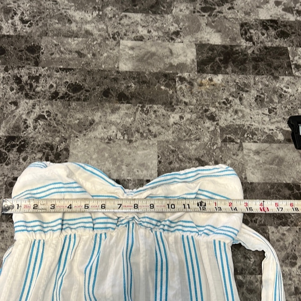 Tommy Bahama Strapless Striped Dress Medium - Picture 10 of 11